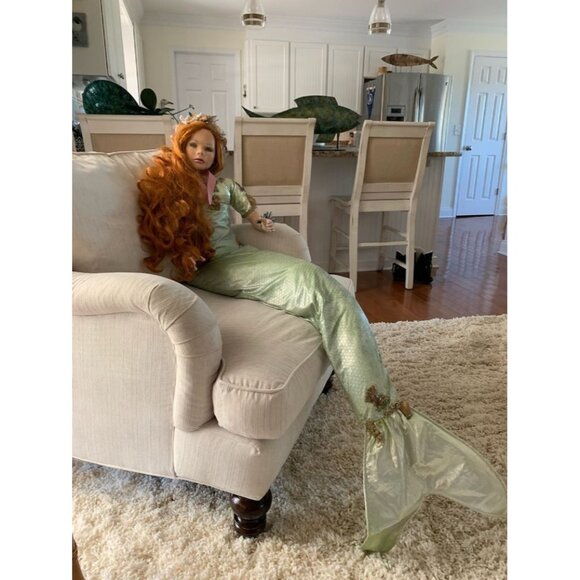 Rare Life Size 62" Fantasia Mermaid Doll Florence Maranuk Showstoppers Vintage - Picture 7 of 8